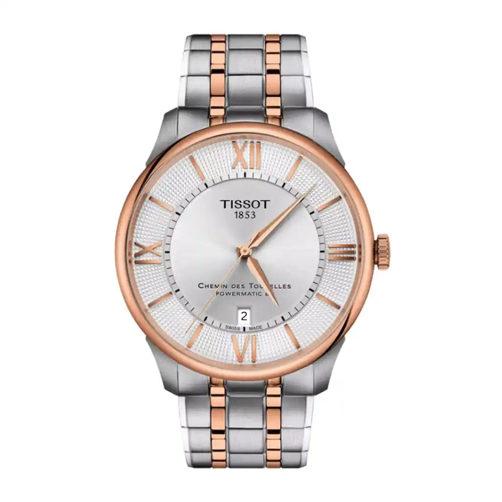 Montre Tissot Classic Dream T139.407.22.038.00 : cadran argenté, acier inoxydable, Or rose, revêtement PVD, 42 mm
