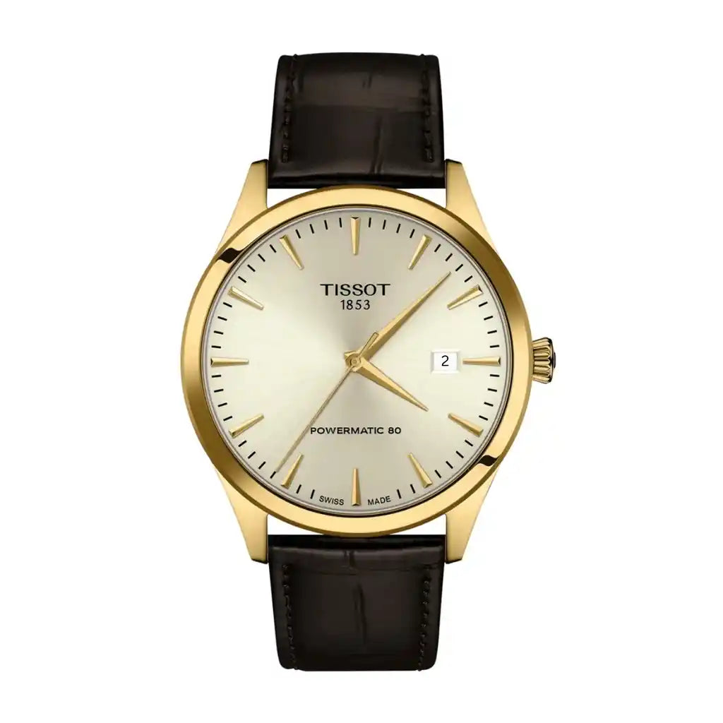 Tissot Classic Dream T158.407.36.261.00 – 40mm mit goldenem Zifferblatt und Edelstahlgehäuse, 40mm