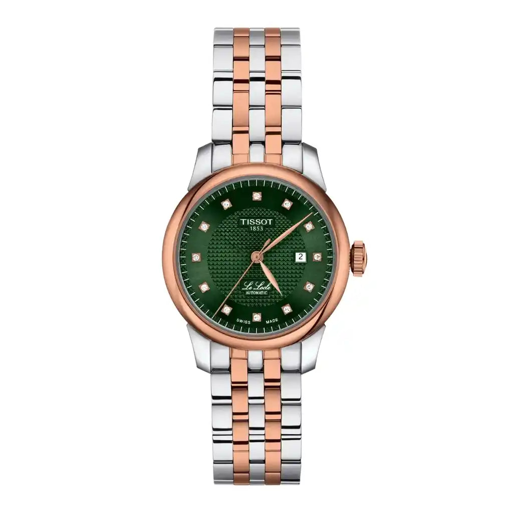 Montre Tissot Le Locle T006.207.22.096.00, Vert  Acier Inoxydable, Revêtement Pvd