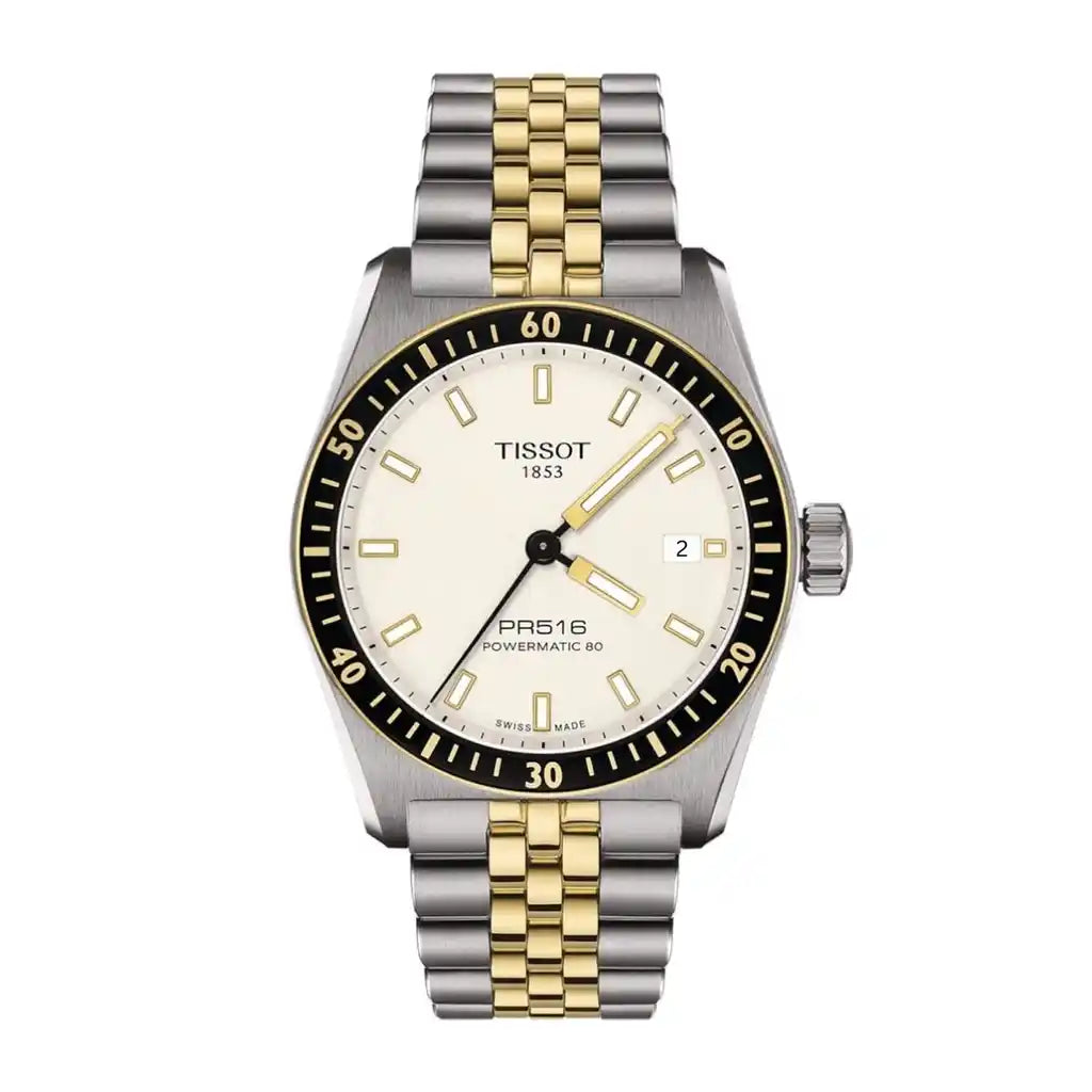 Tissot PR 516 T149.407.22.011.00 Uhr mit Champagner , Edelstahl, Gelbgold, PVD-beschichtet