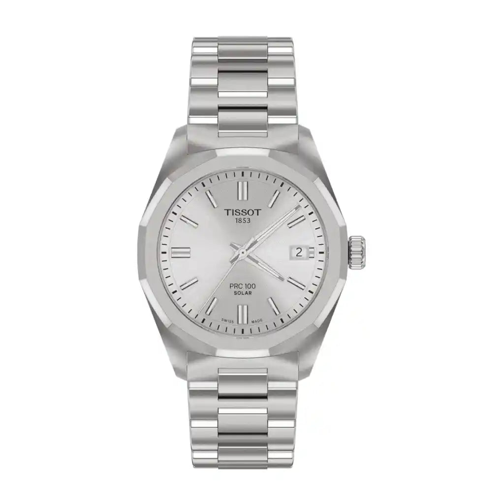 Tissot PRC T151.822.11.031.00 Uhr mit Silber und Edelstahlgehäuse, 38 mm