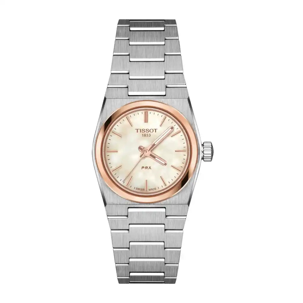 Tissot PRX T137.010.21.111.00 Uhr Perlmutt , Edelstahl, Roségold, PVD-beschichtet, 25 mm