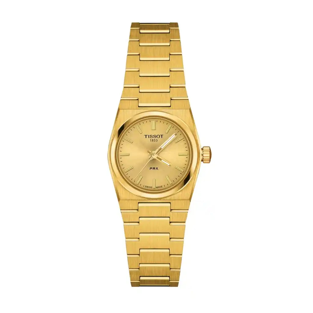Tissot PRX T137.010.33.021.00 Uhr mit Champagner , Gelbgold und Edelstahl, 25 mm
