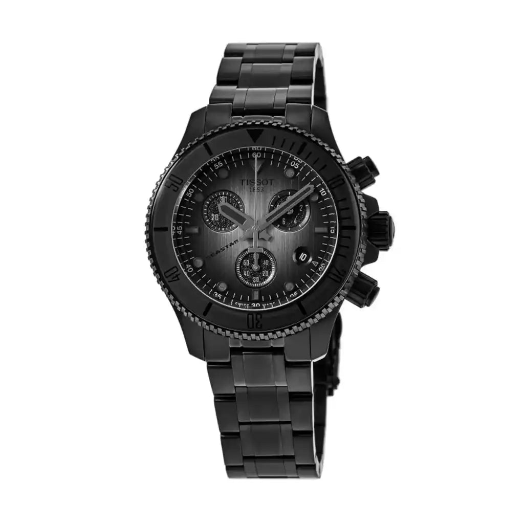 Tissot Seastar T120.217.33.061.00 – Uhr mit Schwarz , Edelstahlgehäuse mit PVD-Beschichtung, 38 mm