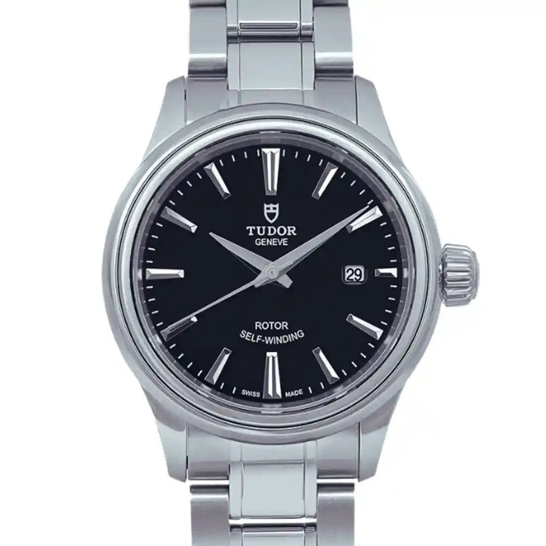 Tudor Style Automatic Black 28mm
