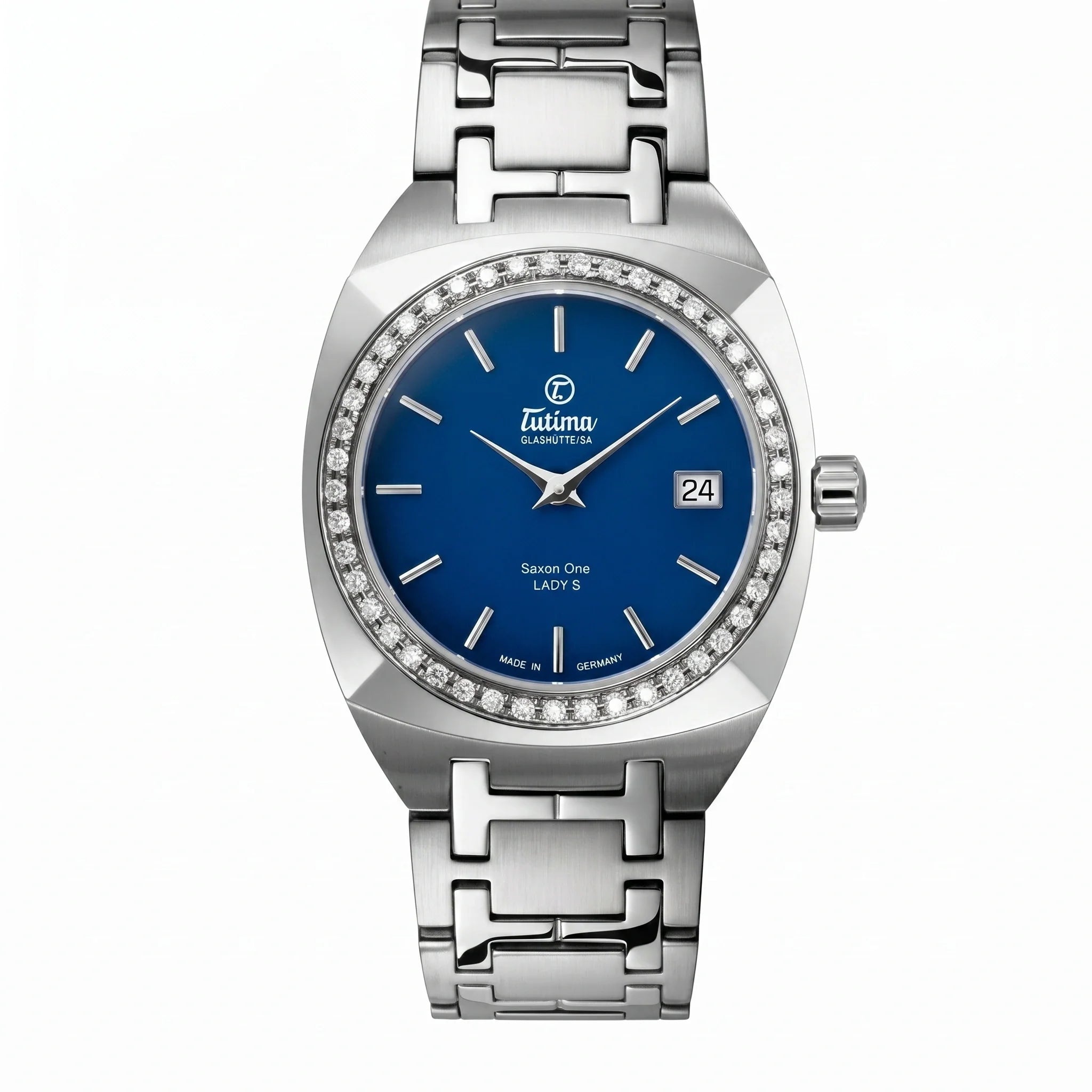 Tutima Glashütte Saxon Quartz Bleu 34mm