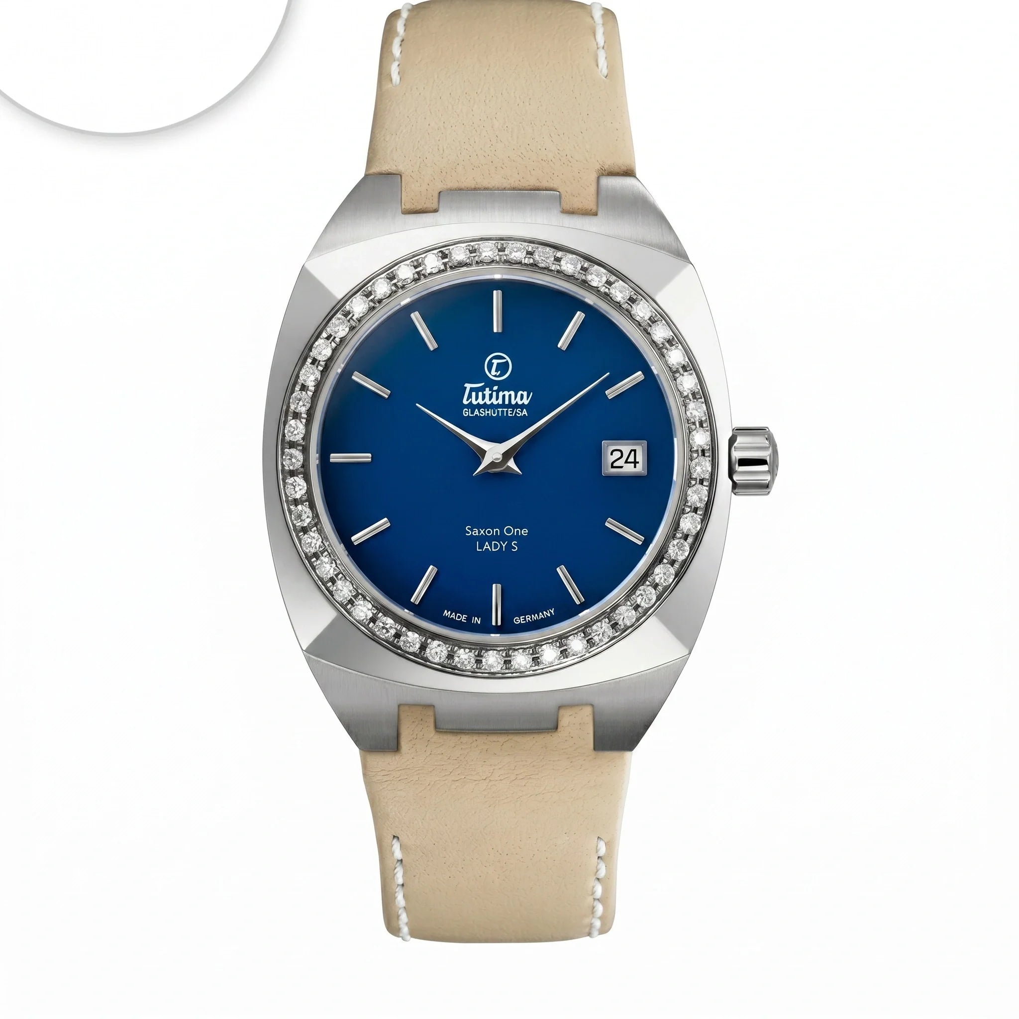 Tutima Glashütte Saxon Quartz Bleu 34mm