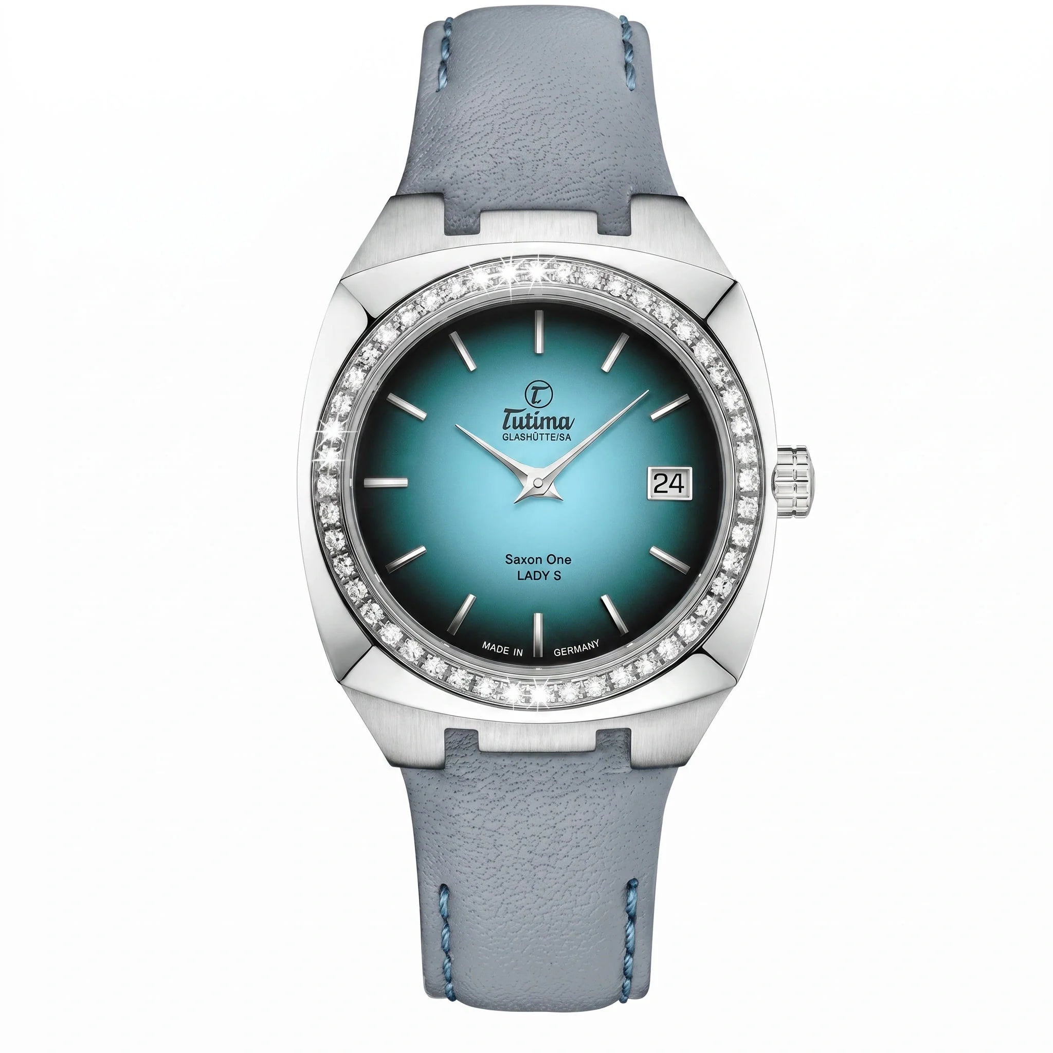 Tutima Glashütte Saxon Quartz Bleu 34mm