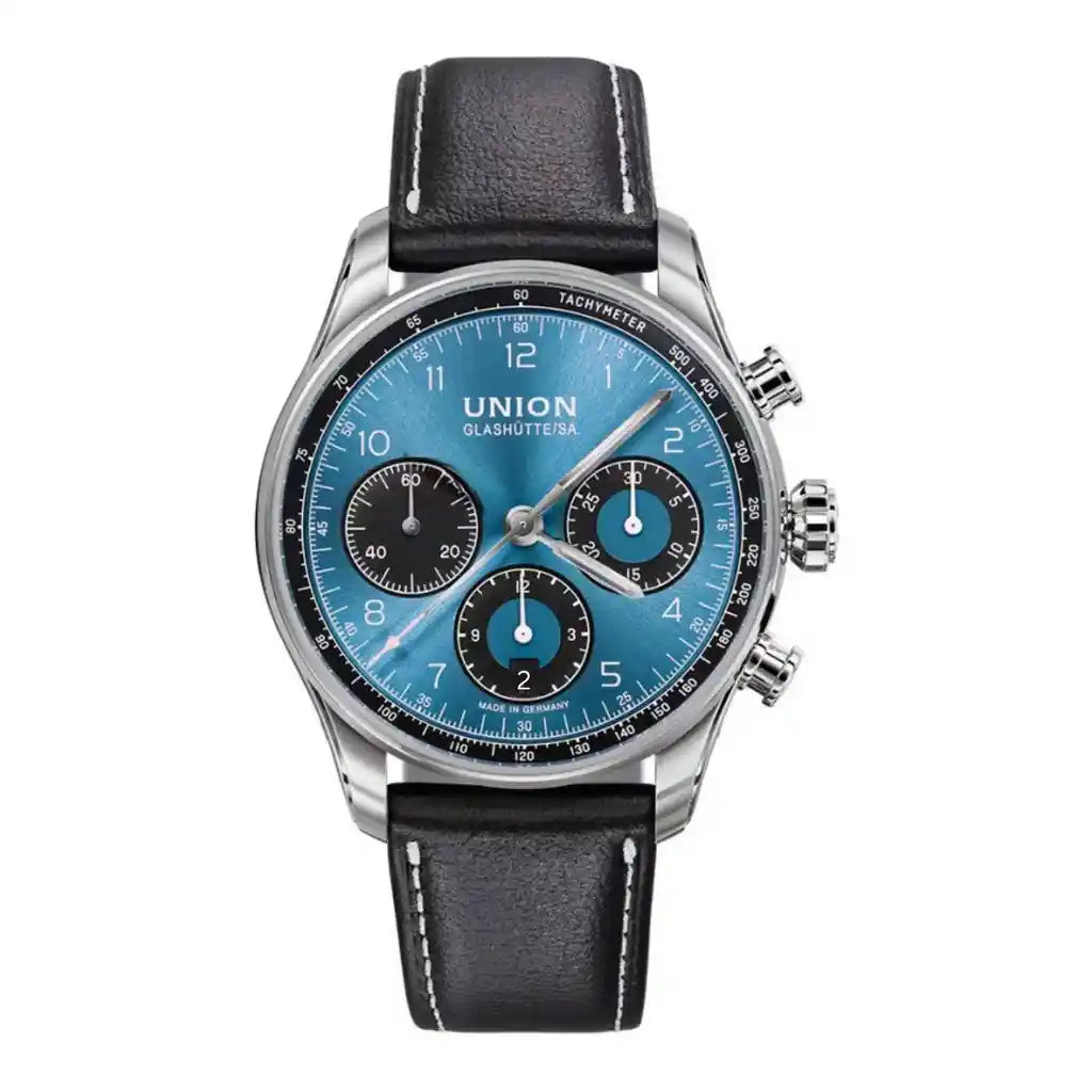 Union Glashütte Belisar D009.227.16.042.00 – 40mm mit blauem Zifferblatt und Edelstahlgehäuse ( 40mm )