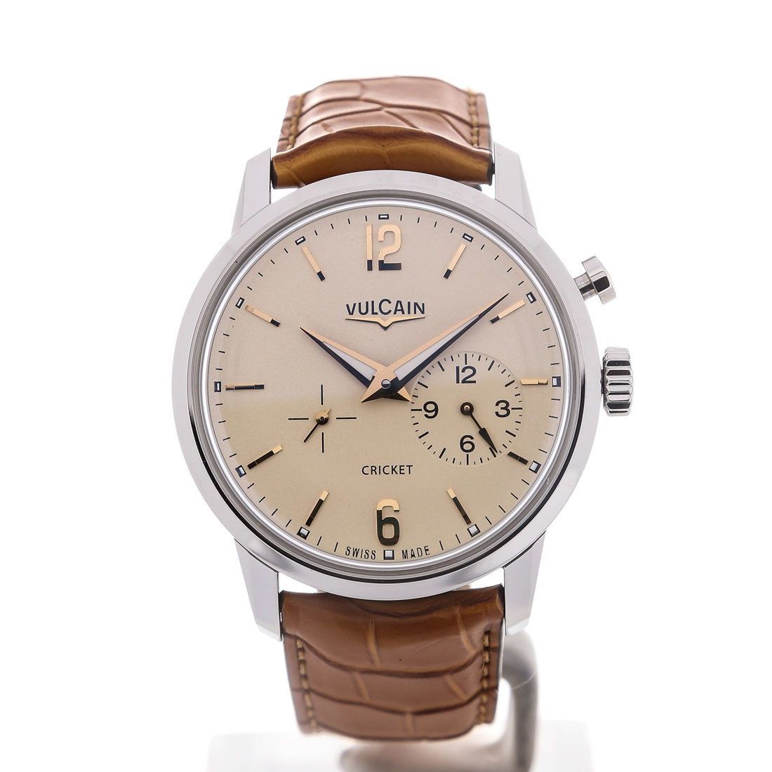 Vulcain 50S Presidents Handaufzug Beige