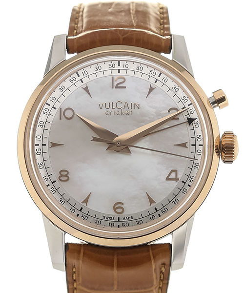 Vulcain 50S Presidents Handaufzug Perlmutt