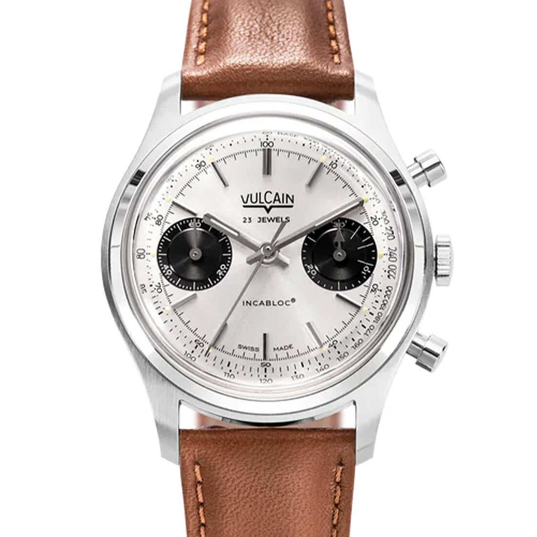 Vulcain Chronograph Manual Winding Silver 38mm