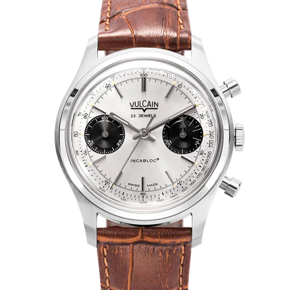 Vulcain Chronograph Manual Winding Silver 38mm