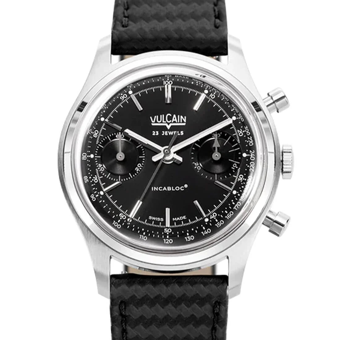 Vulcain Chronographe Remontage Manuel Noir