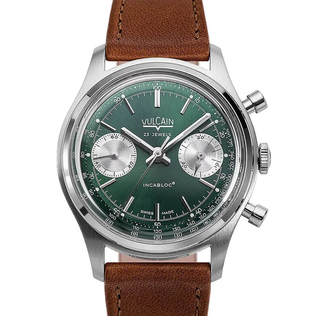 Vulcain Chronographe Remontage Manuel Vert