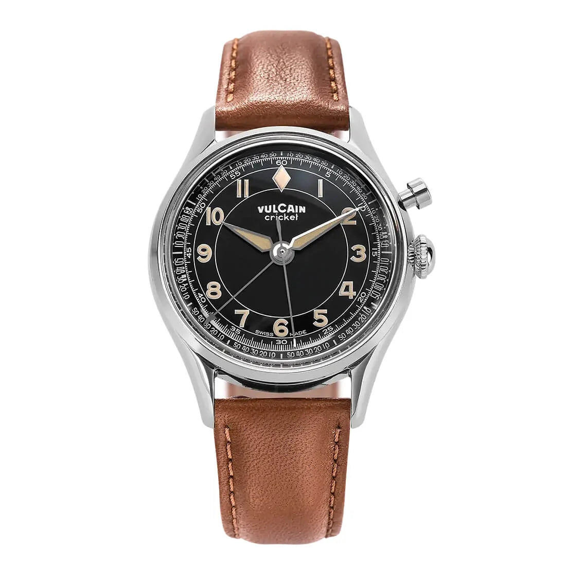 Vulcain Cricket Remontage Manuel Noir