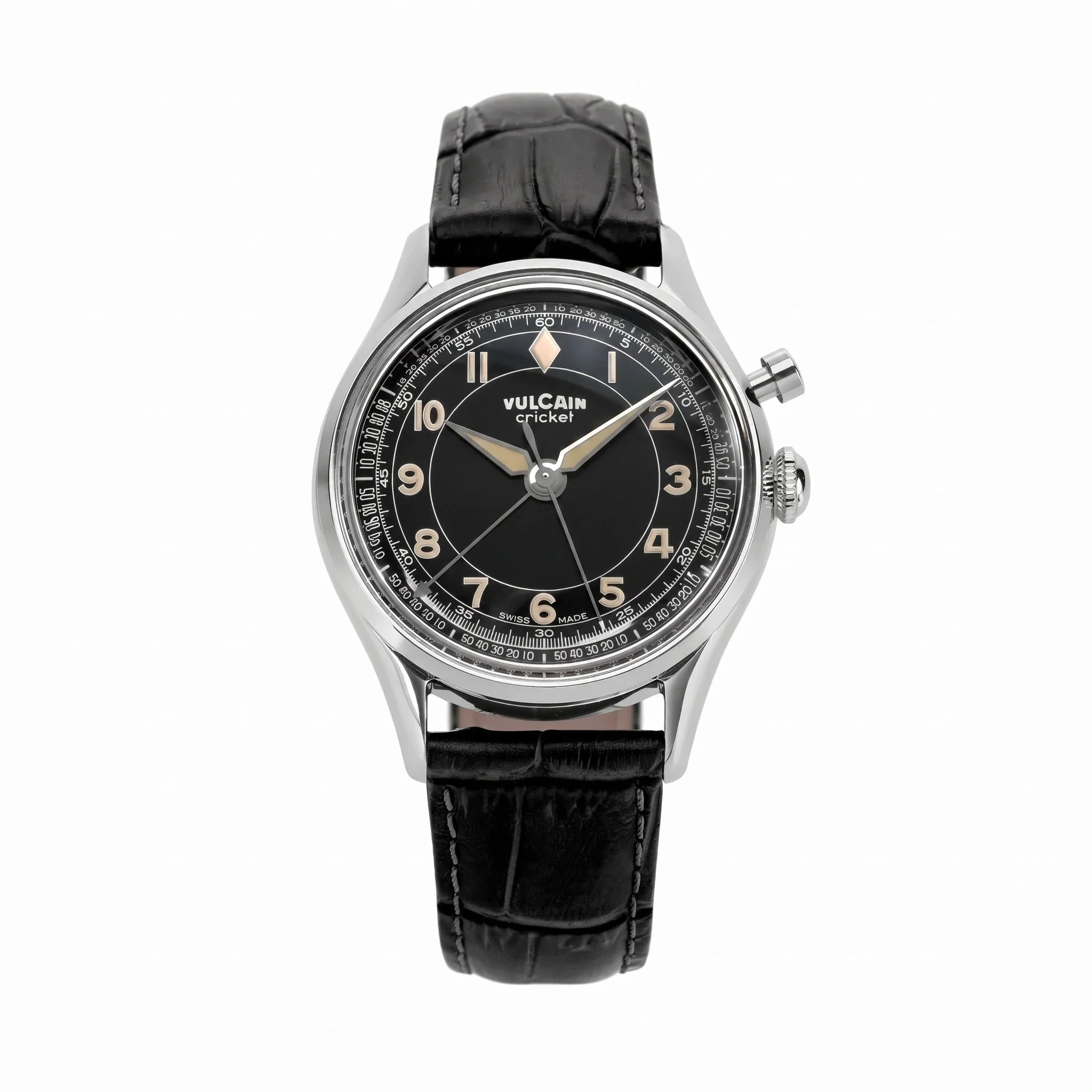 Vulcain Cricket Manual Winding Black 39mm