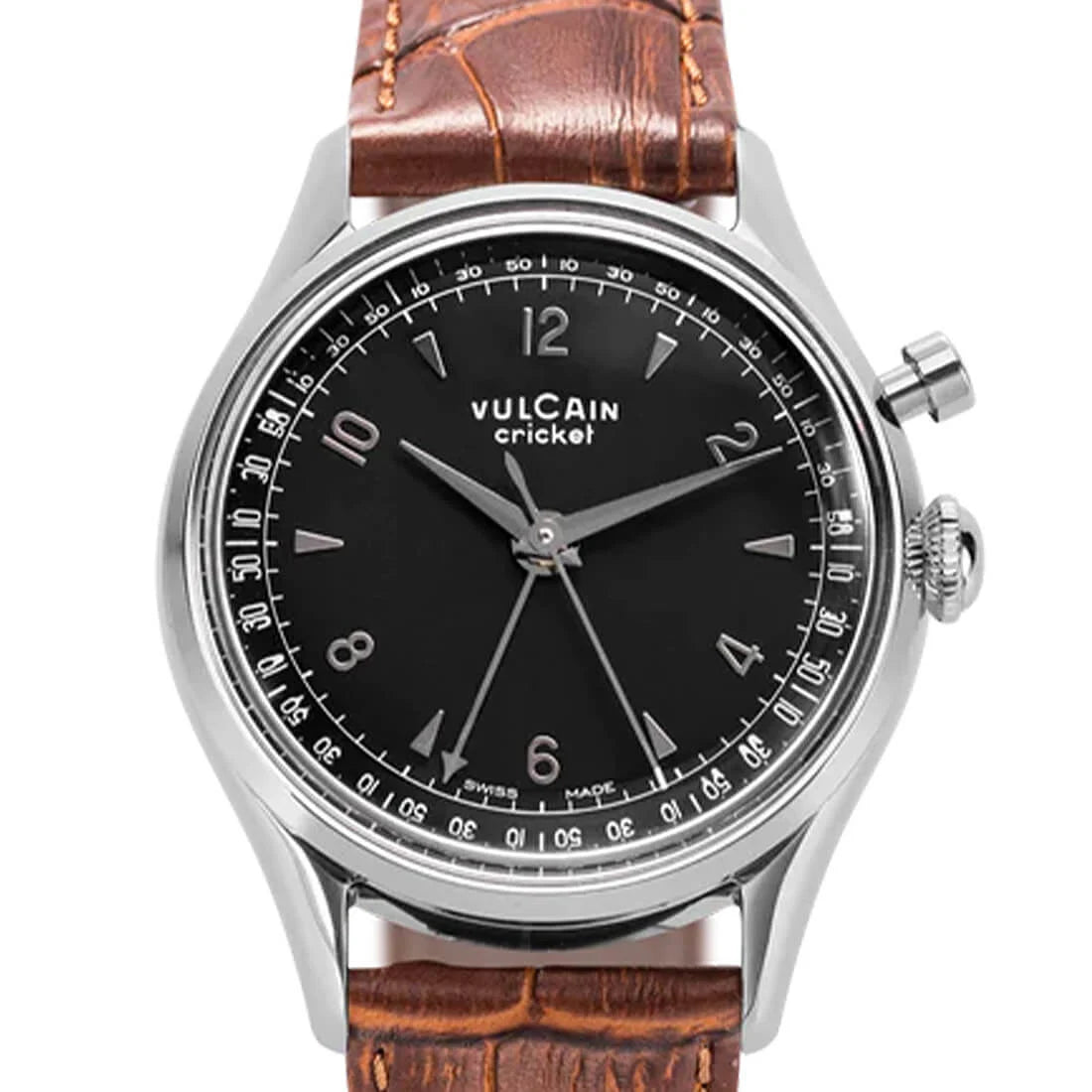 Vulcain Cricket Remontage Manuel Noir