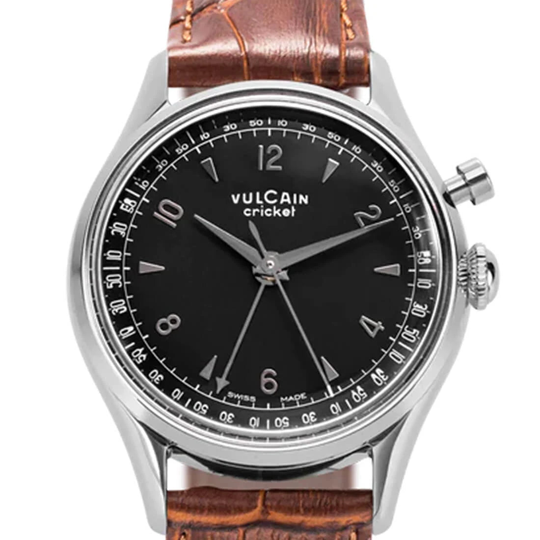 Vulcain Cricket Remontage Manuel Noir