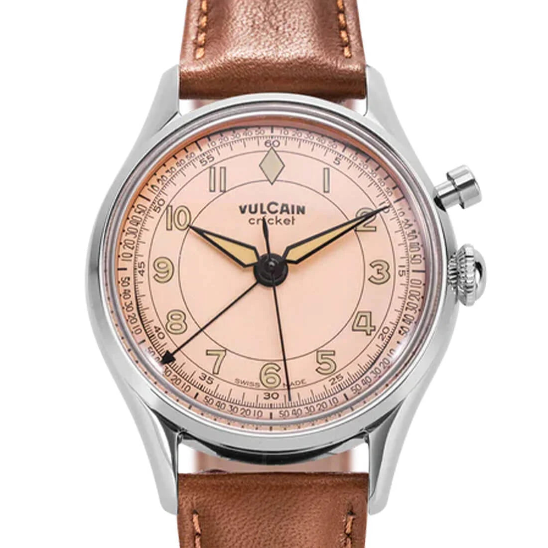 Vulcain Cricket Remontage Manuel Saumon