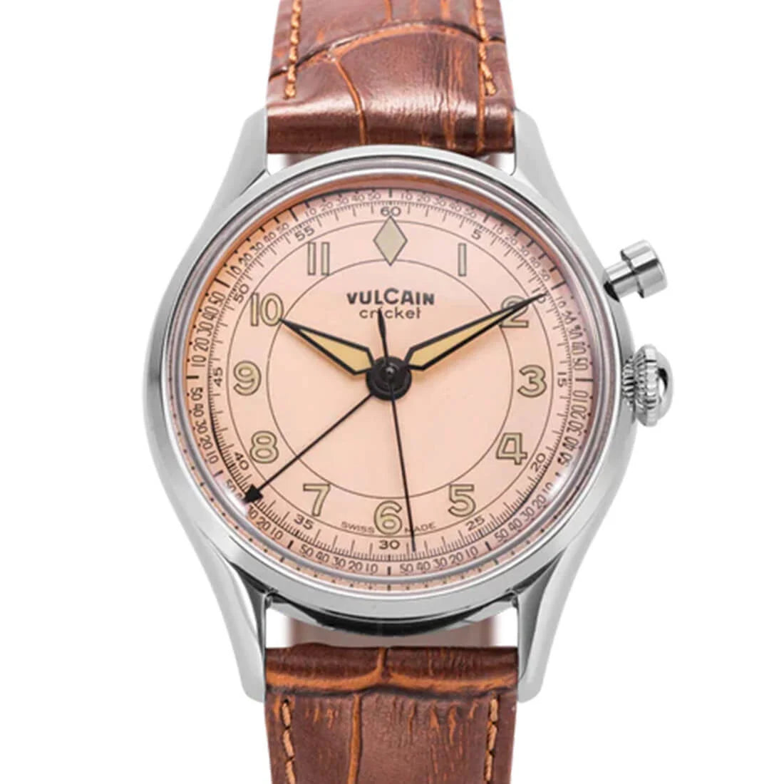 Vulcain Cricket Remontage Manuel Saumon