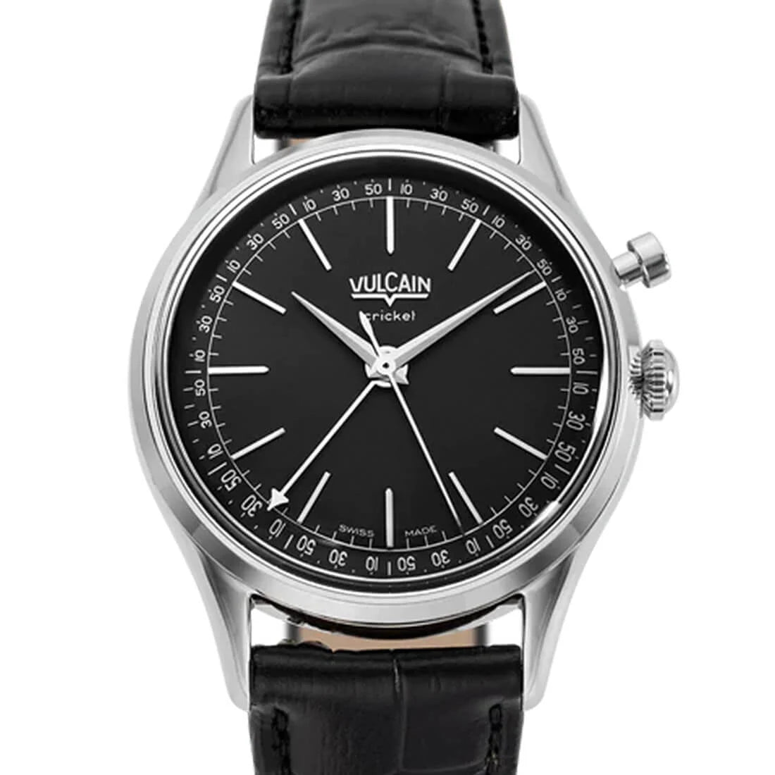 Vulcain Cricket Remontage Manuel Noir