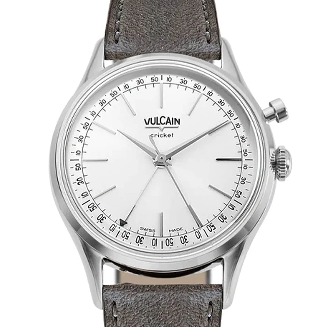 Vulcain Cricket met handopwinding, zilver, 39 mm