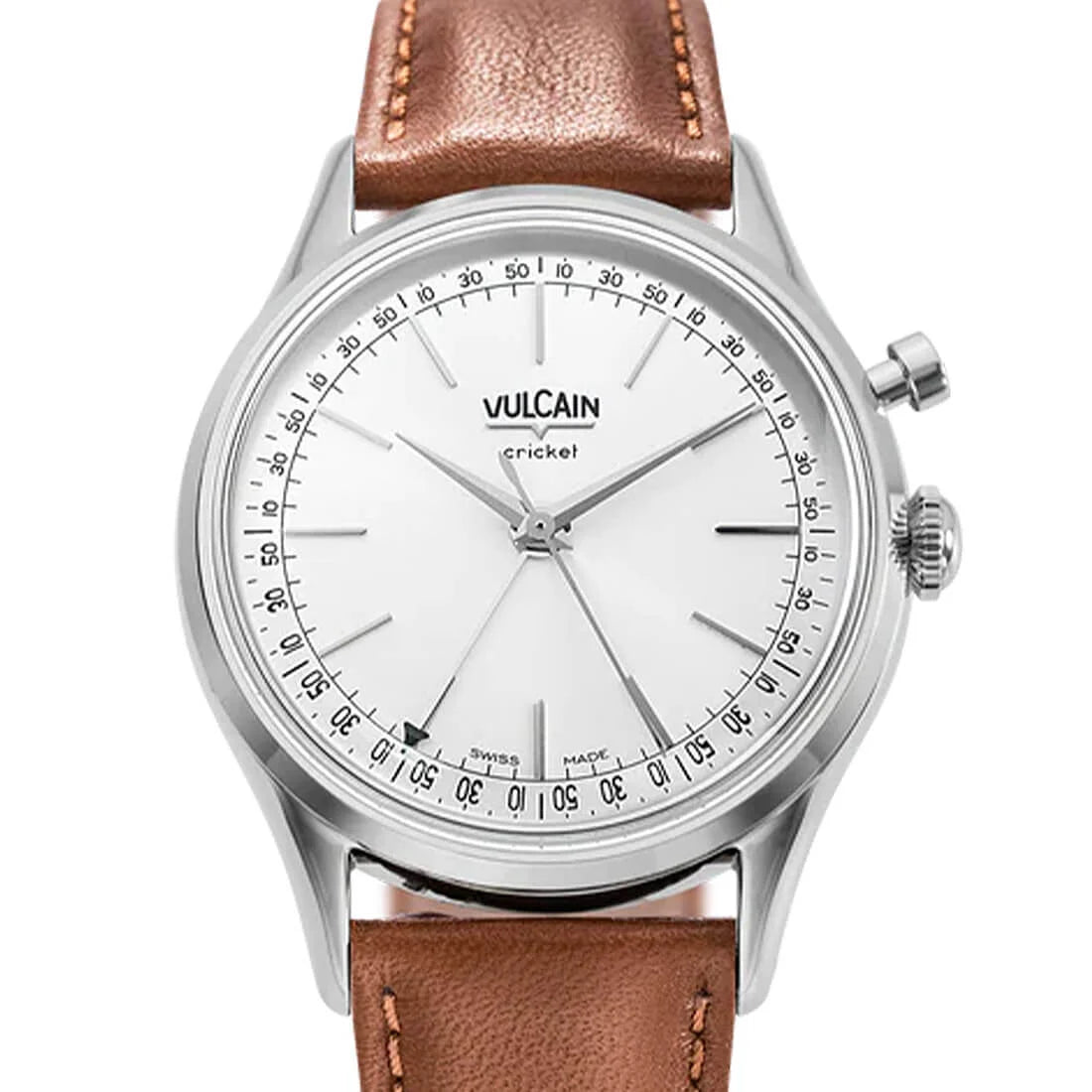 Vulcain Cricket met handopwinding, zilver, 39 mm