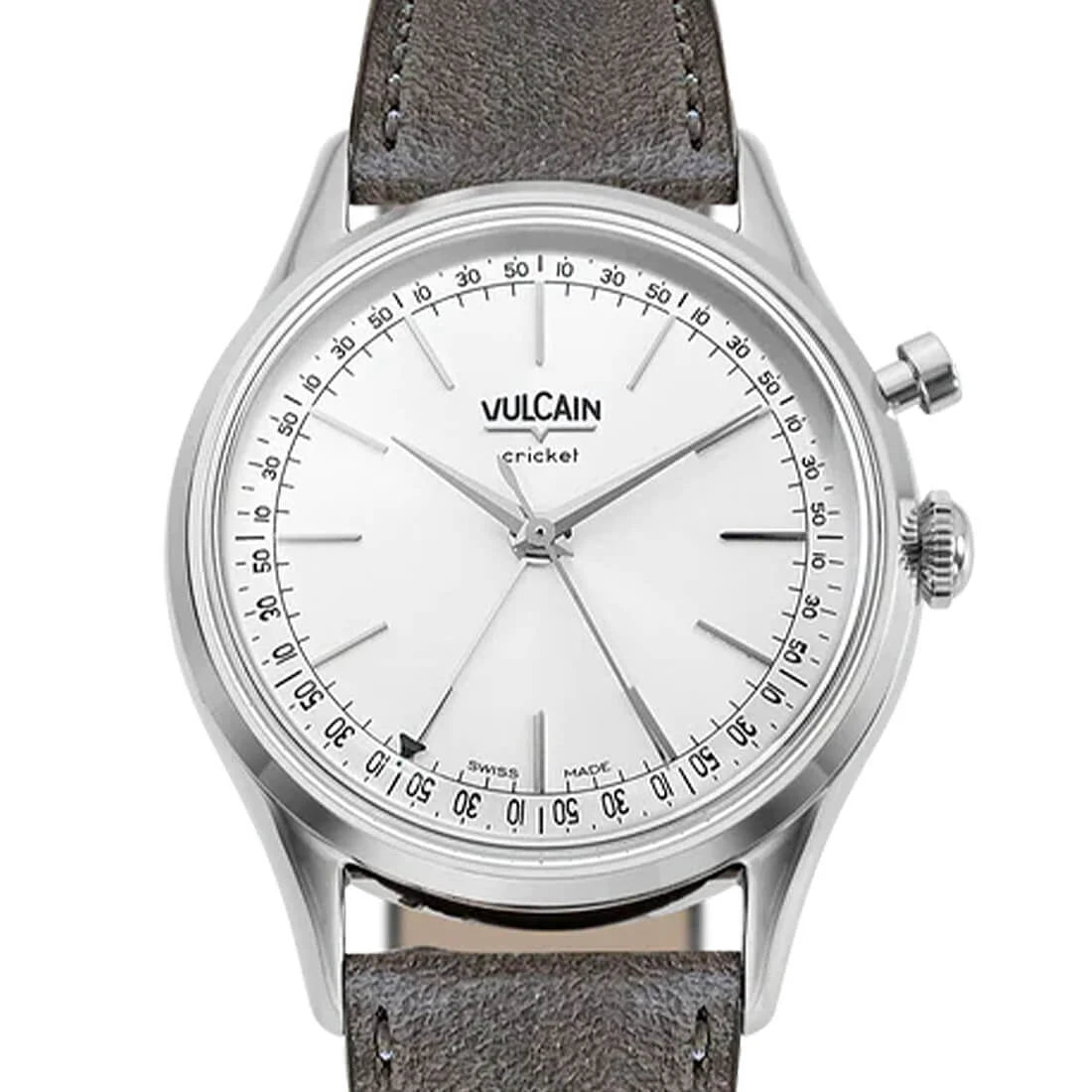 Vulcain Cricket met handopwinding, zilver, 39 mm
