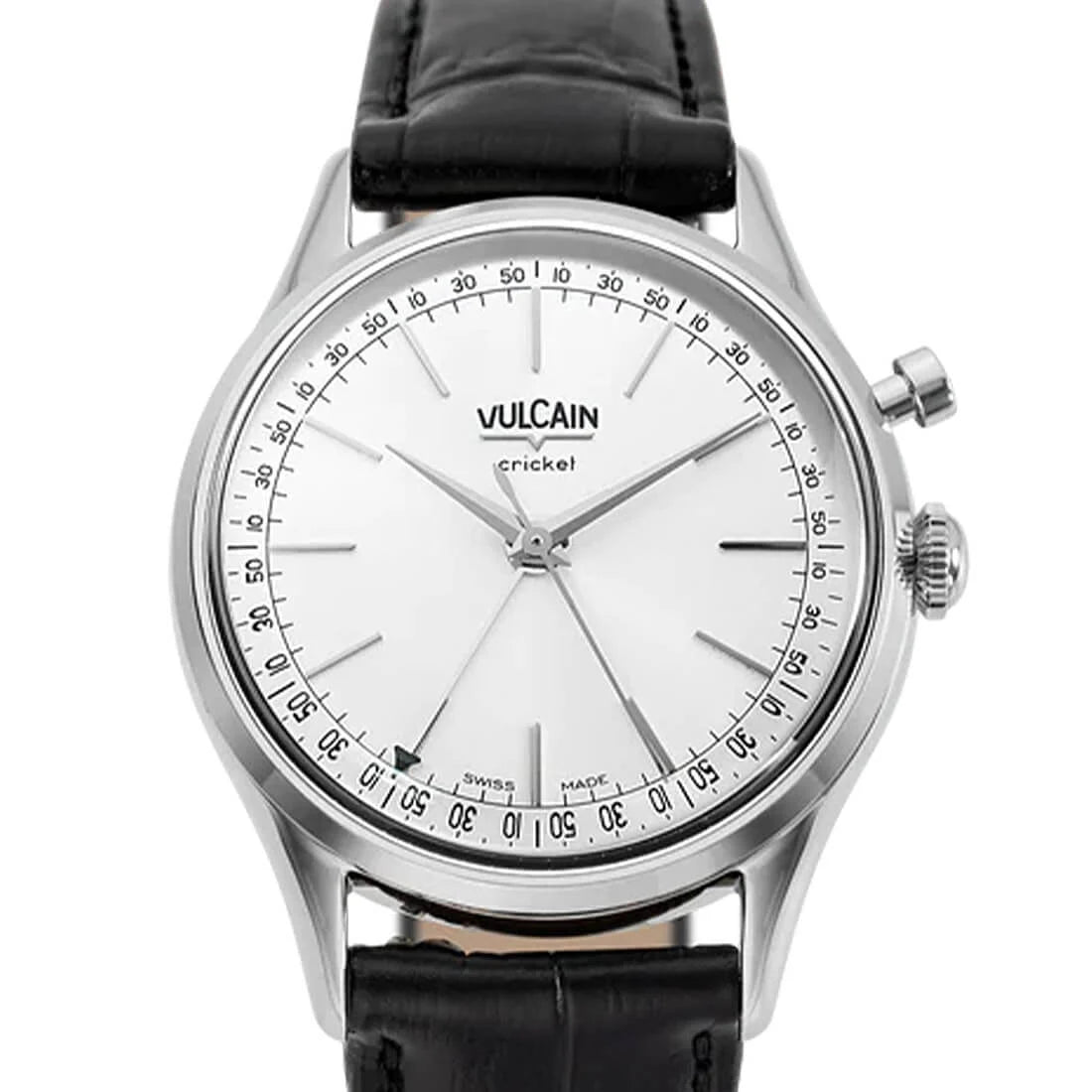 Vulcain Cricket met handopwinding, zilver, 39 mm