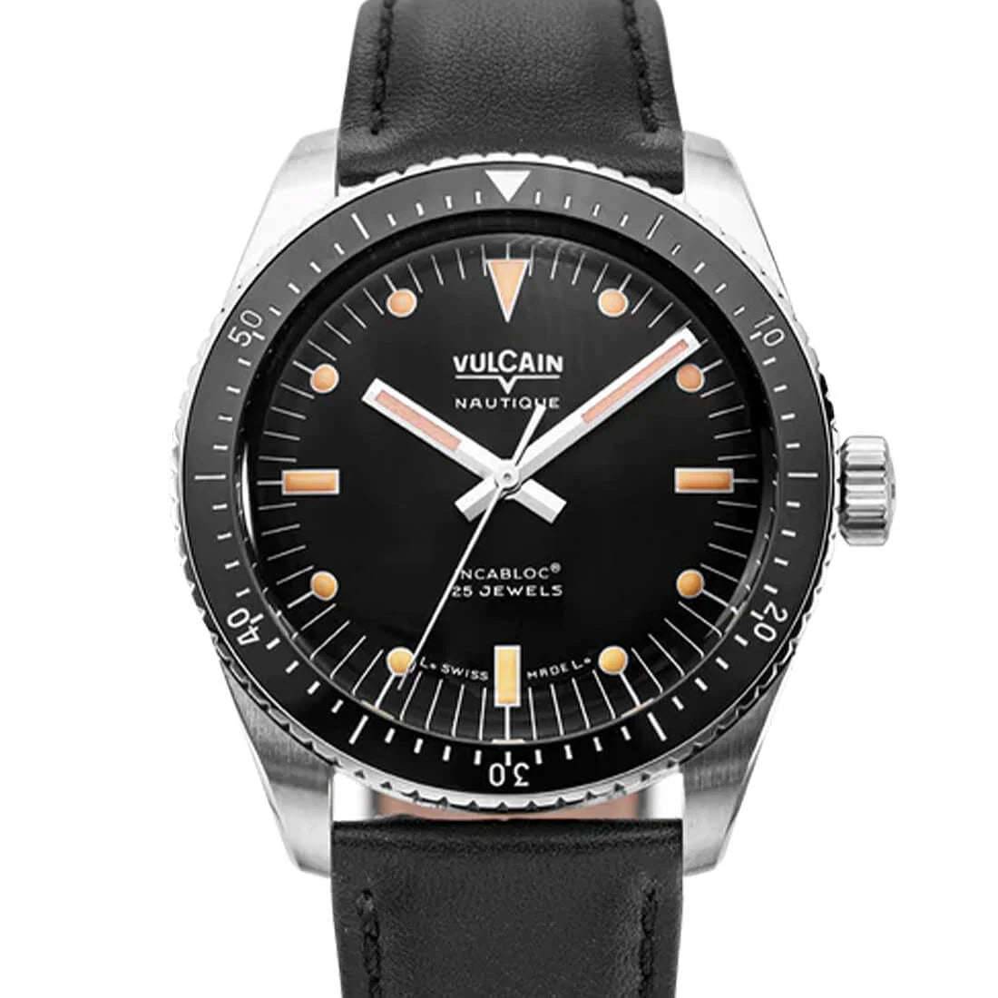 Vulcain Skindiver Automatic Zwart 38 mm