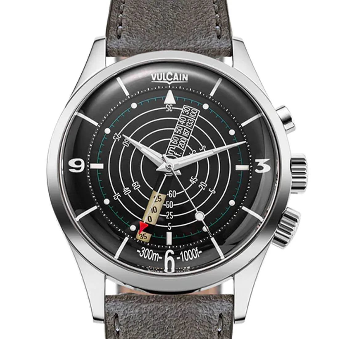 Vulcain Nautical Heritage Remontage Manuel Noir/Blanc 42mm
