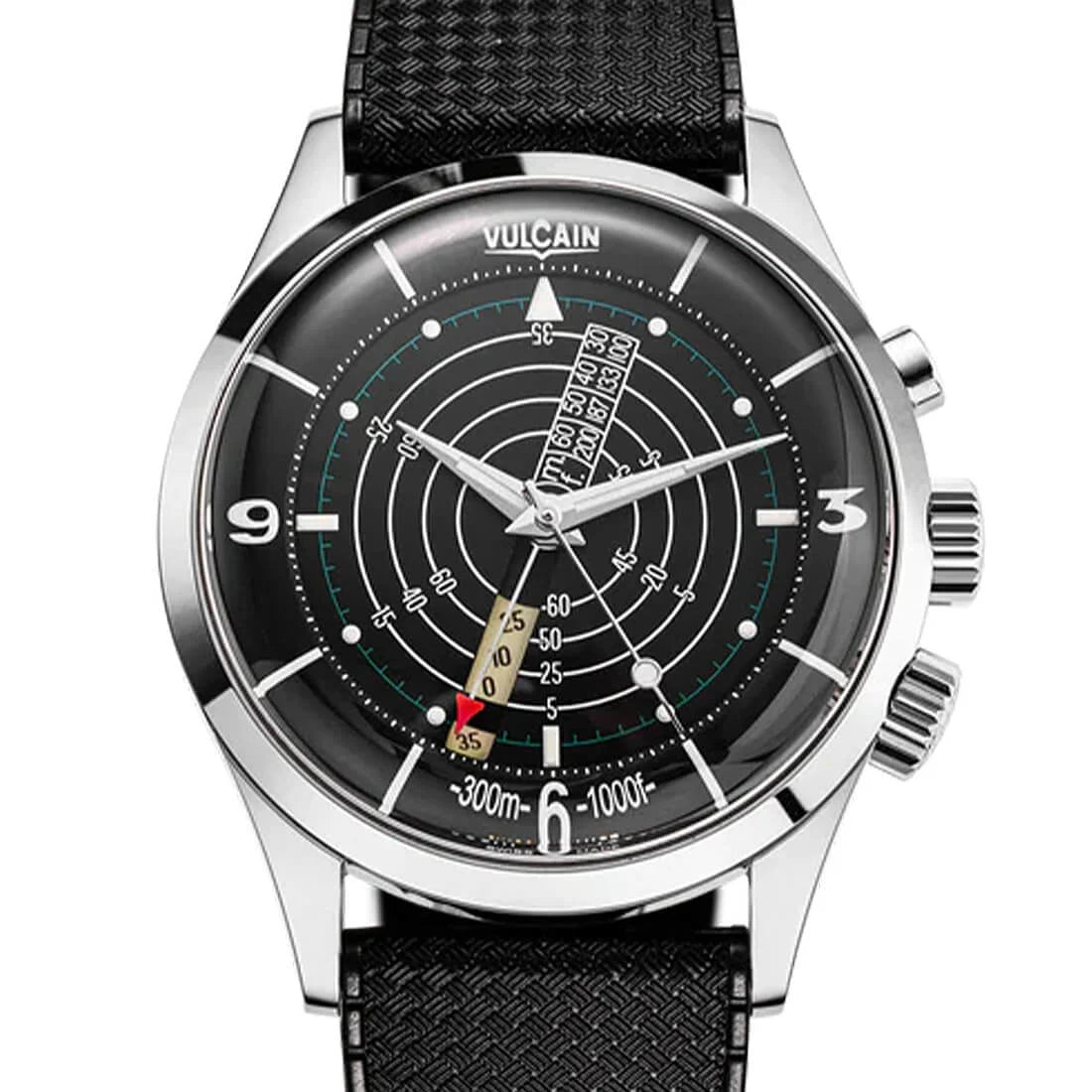 Vulcain Nautical Heritage Remontage Manuel Noir/Blanc 42mm