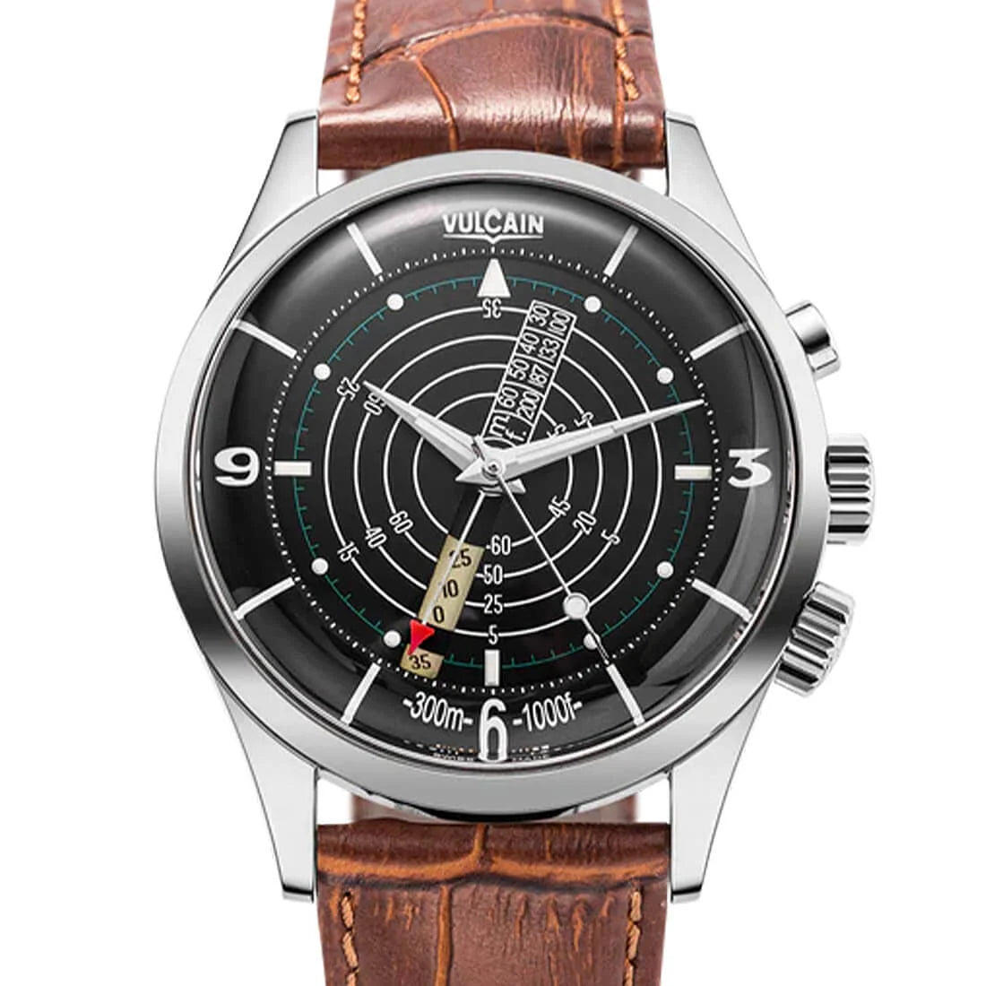 Vulcain Nautical Heritage Remontage Manuel Noir/Blanc 42mm