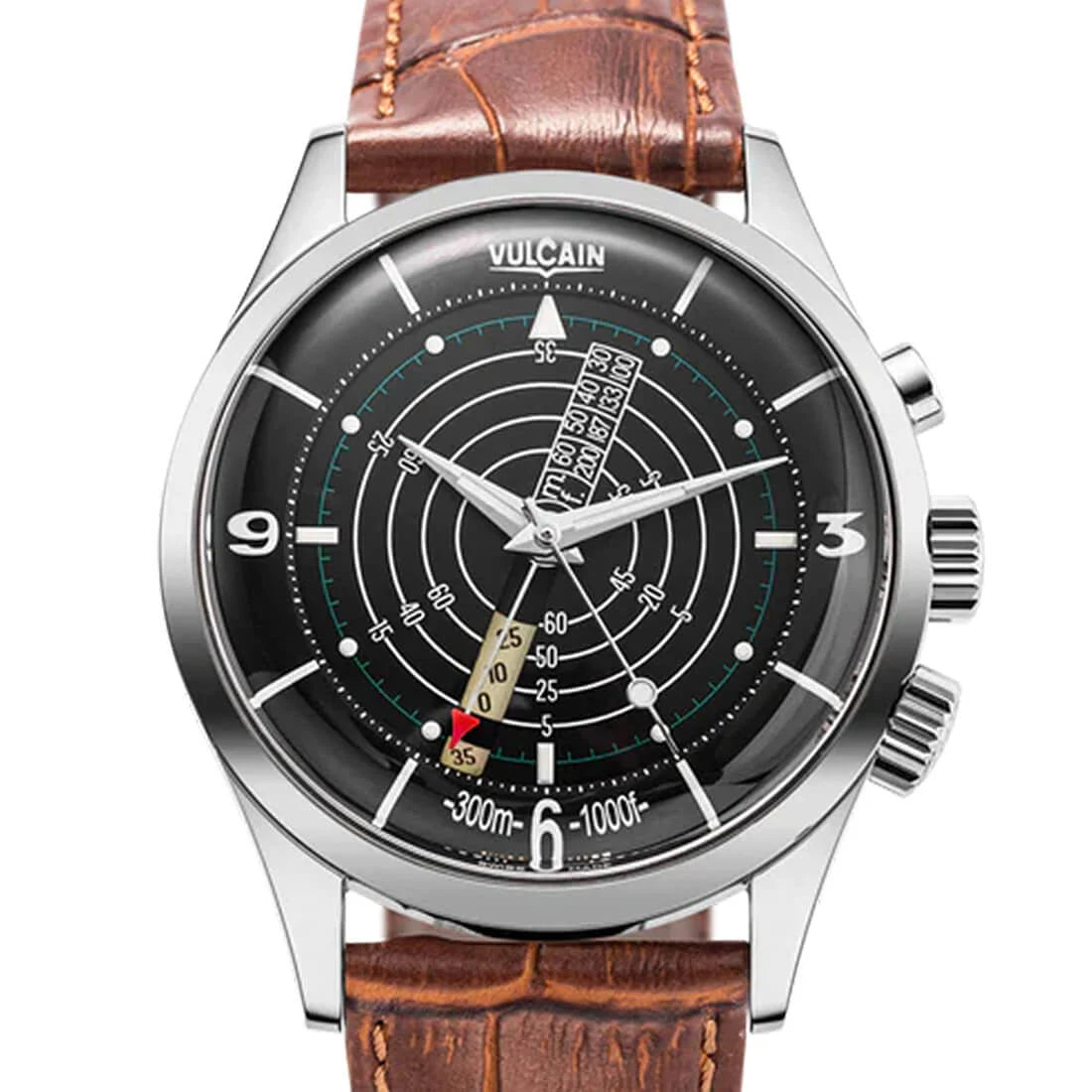 Vulcain Nautical Heritage Remontage Manuel Noir/Blanc 42mm