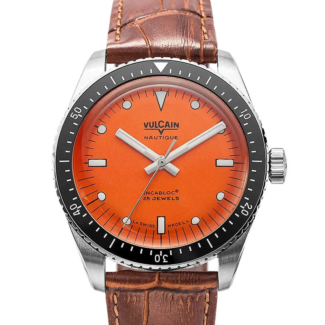 Vulcain Skindiver Nautique Automatique Orange