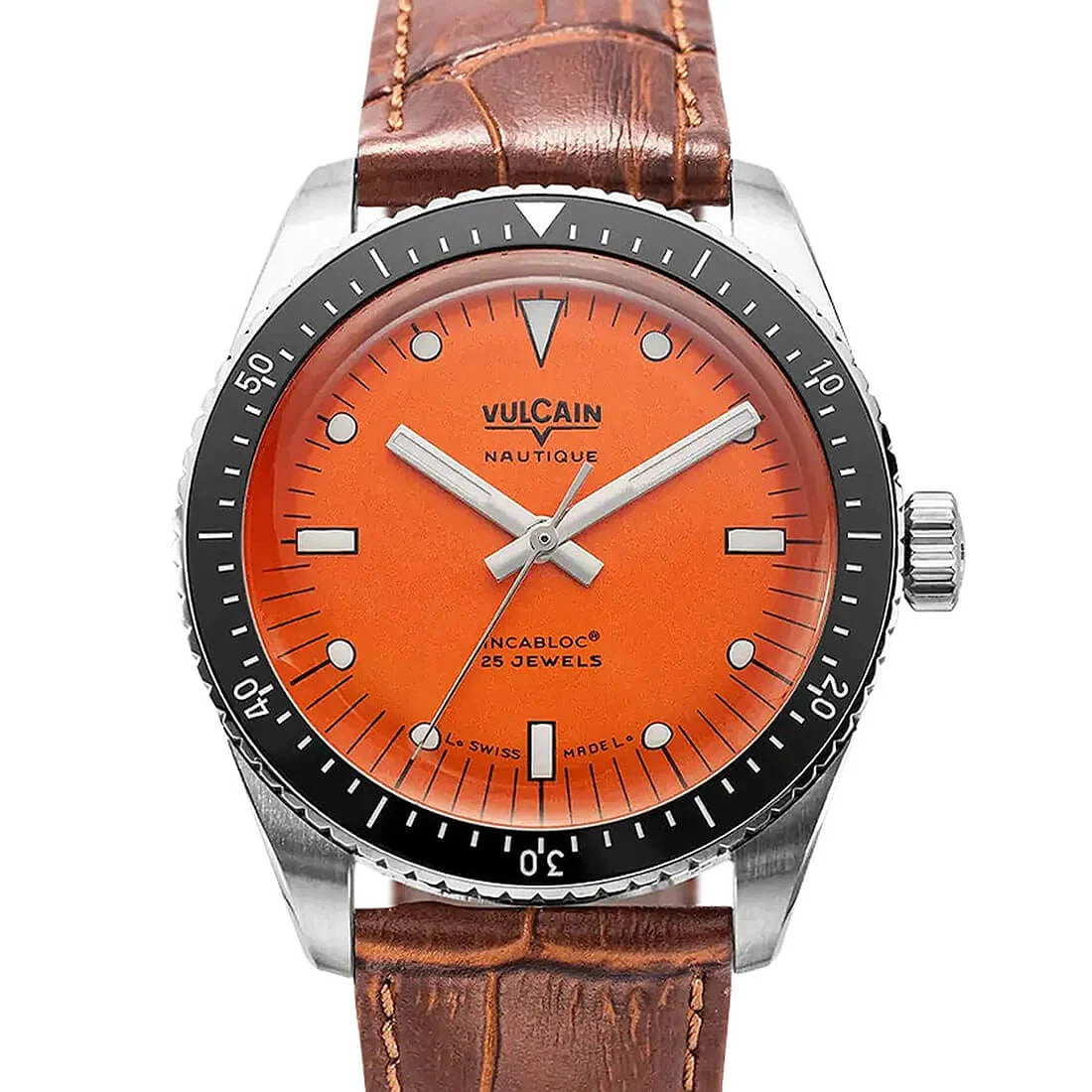 Vulcain Skindiver Nautique Automatique Orange