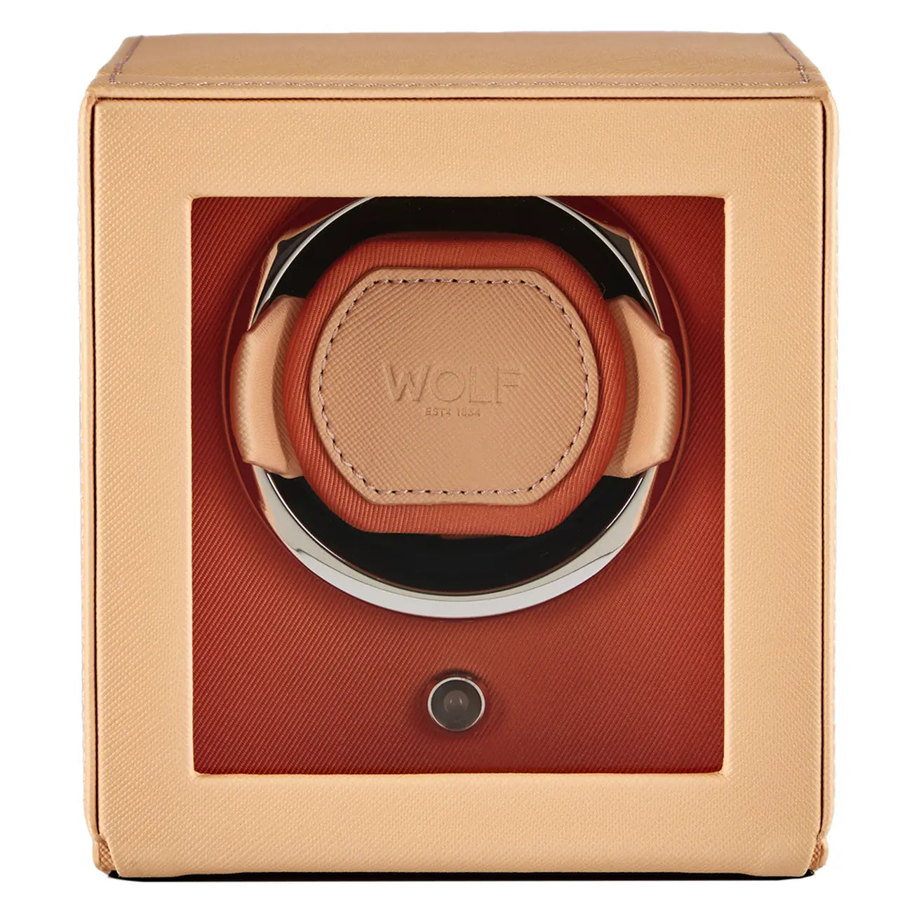 Wolf Cub Seltzer Single Watch Winder with Cover
