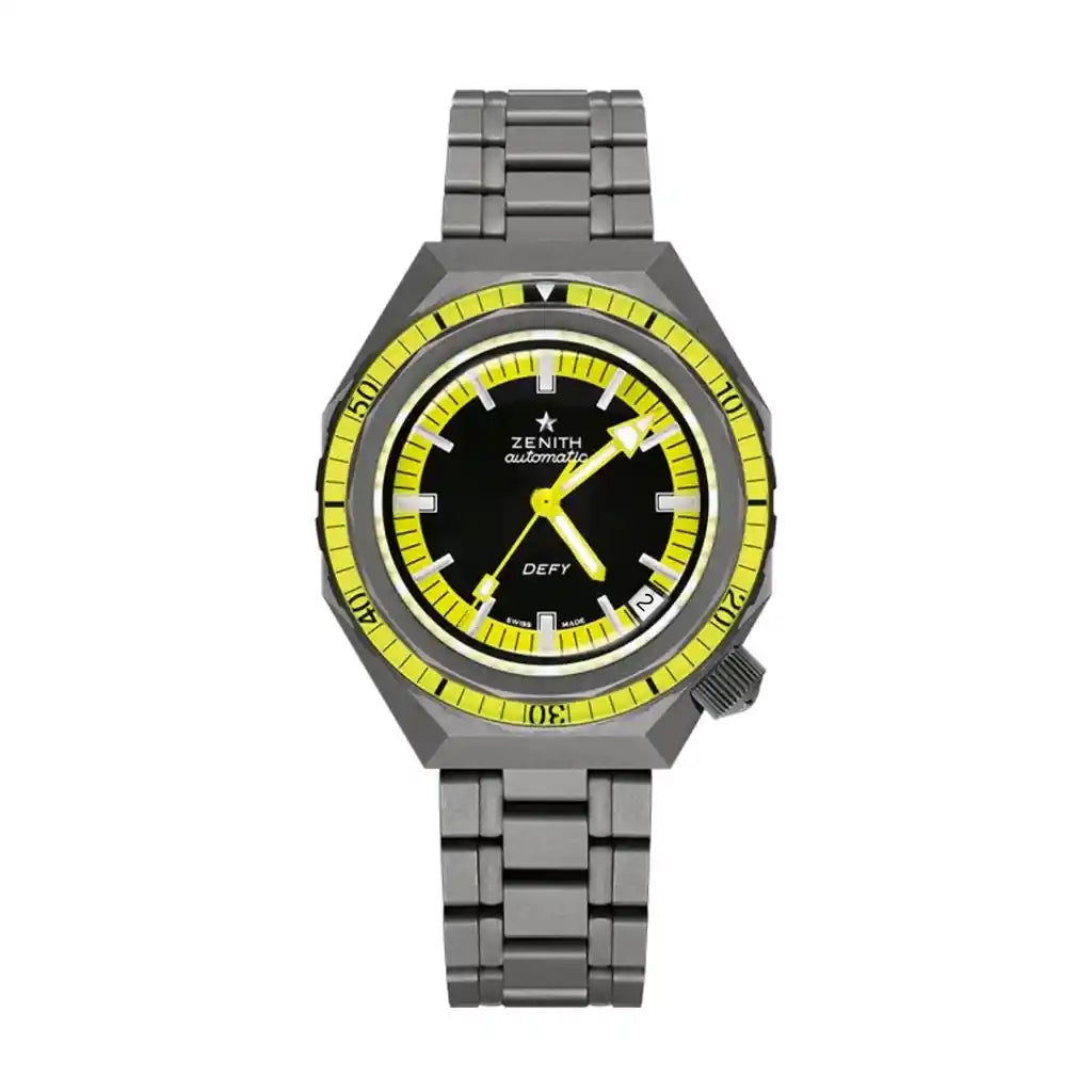 Zenith Defy 97.A3648.670/21.M3648 Black Dial Titanium 37mm Watch