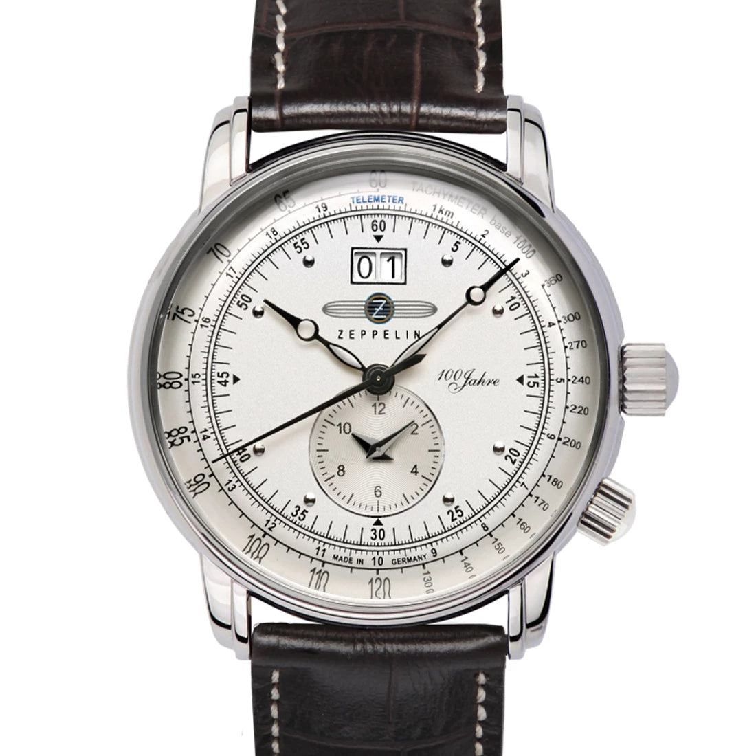 Zeppelin 100 Jahre 7640 Quartz Silver 42mm