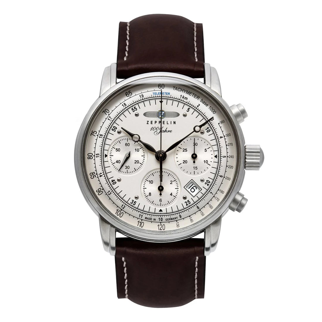 Zeppelin 100 Jahre 8618 Automatic Silver 42mm