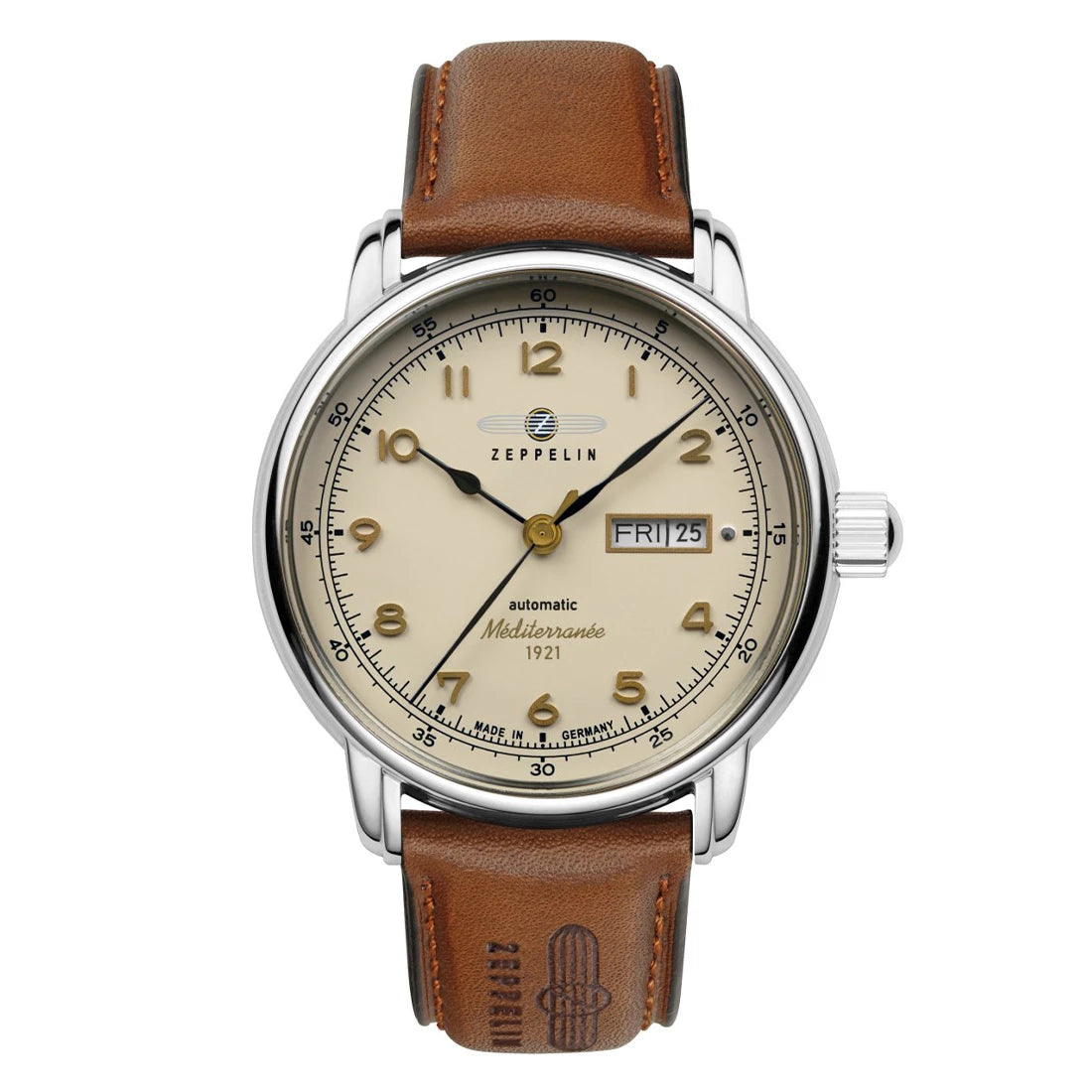 Zeppelin 100 Jahre Méditerraneé 9664 Automatic Beige 40mm