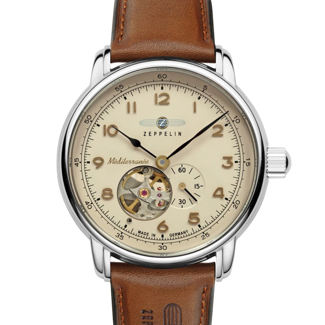 Zeppelin 100 Jahre Méditerraneé 9666 Automatic Beige 40mm