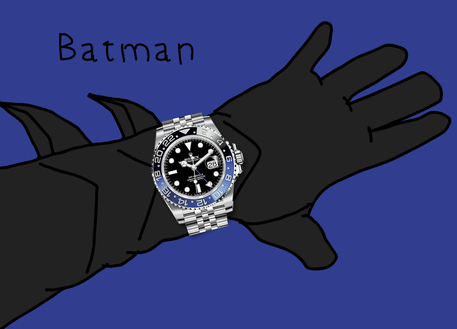 Rolex GMT-Master II 126710 BLNR "Batman"