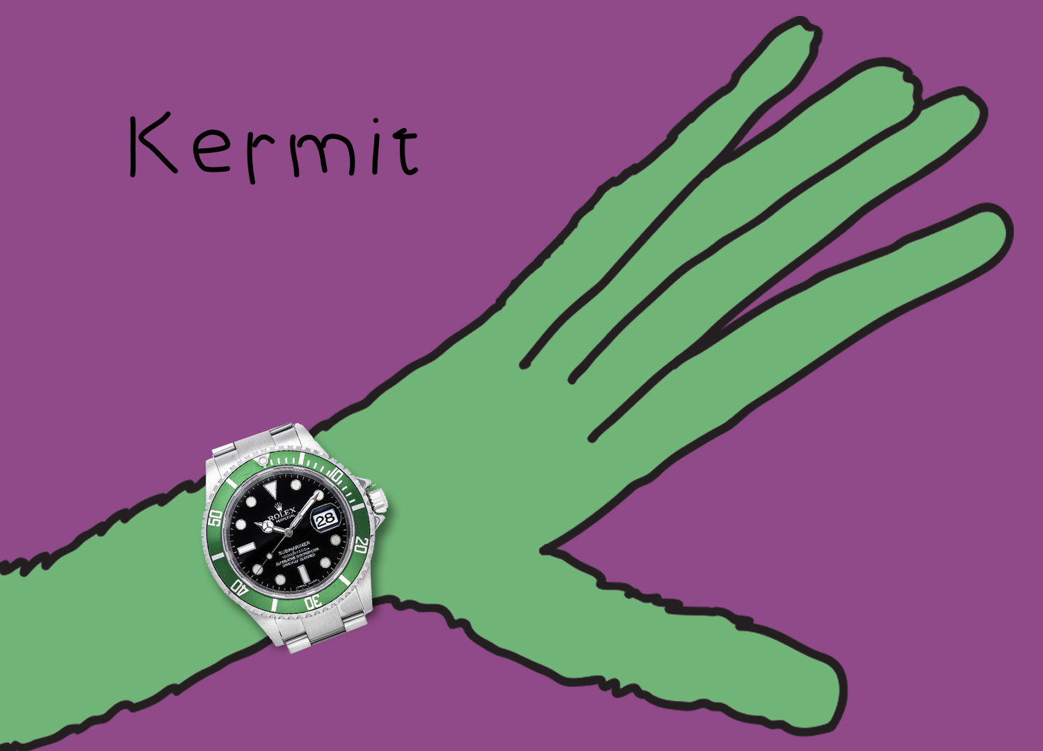 Rolex Submariner 16610LV "Kermit"