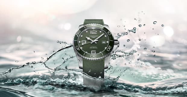 Longines HydroConquest : la montre de plongée élégante se met au vert