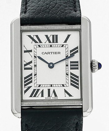cartier black square watch