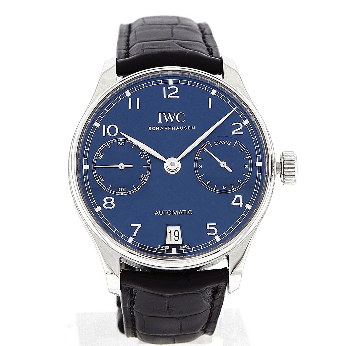 Buy IWC IWC Portugieser Automatic Blue 42mm IW500710 online now | MONTREDO