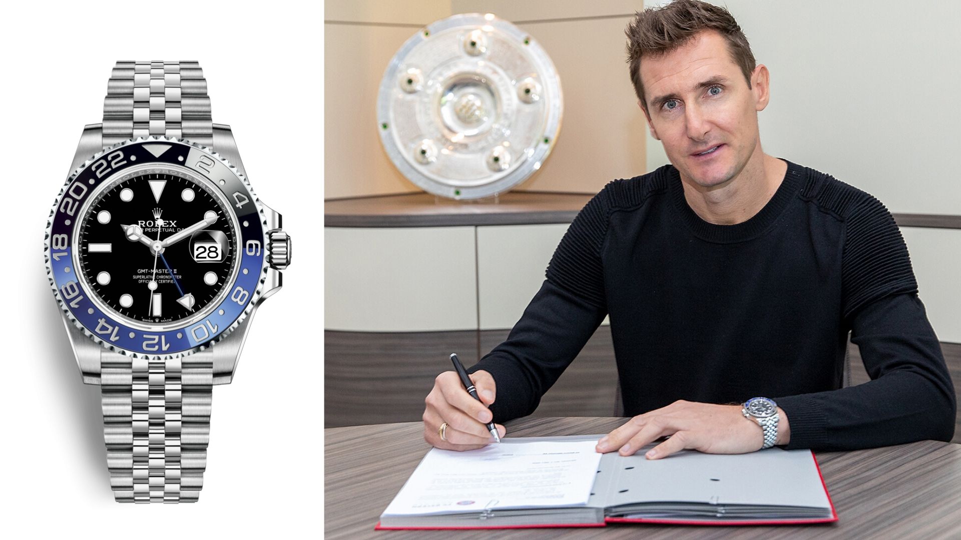 Miroslav Klose and his Rolex GMT-Master II