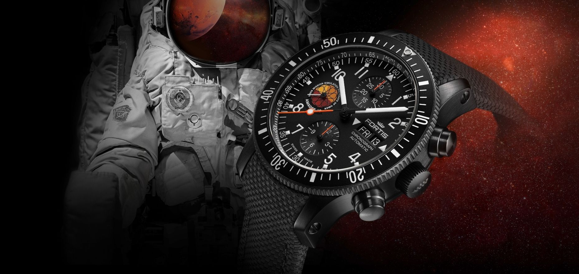 Fortis Official Cosmonauts Amadee-18 Chronograph: Astronaut gear for future Mars travellers